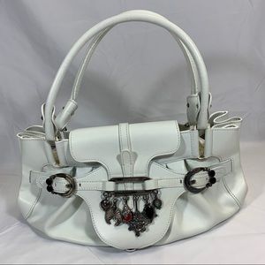 🏵️Jimmy Choo Tulita White Leather Handba